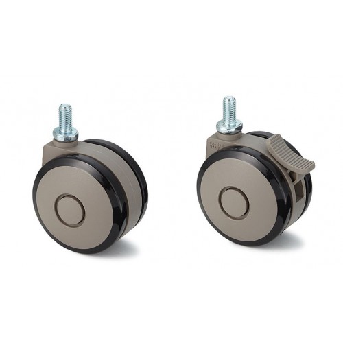 Twin Wheel Caster (Threaded Bolt Type)